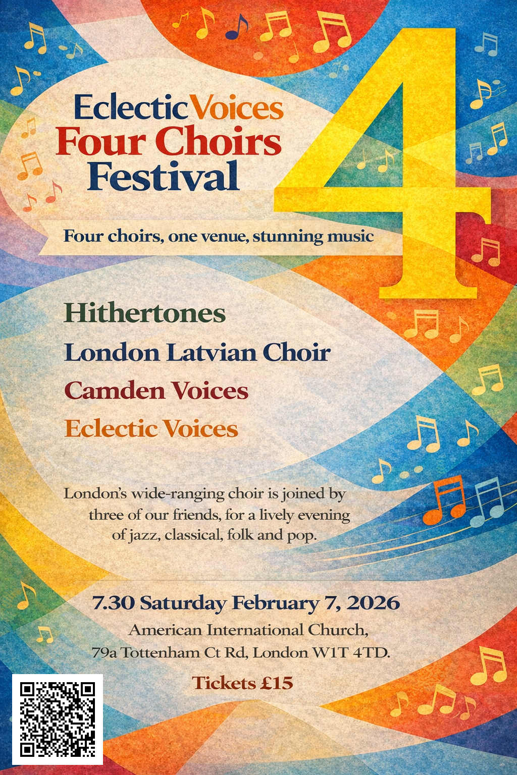 Poster for 4 Choirs Festival